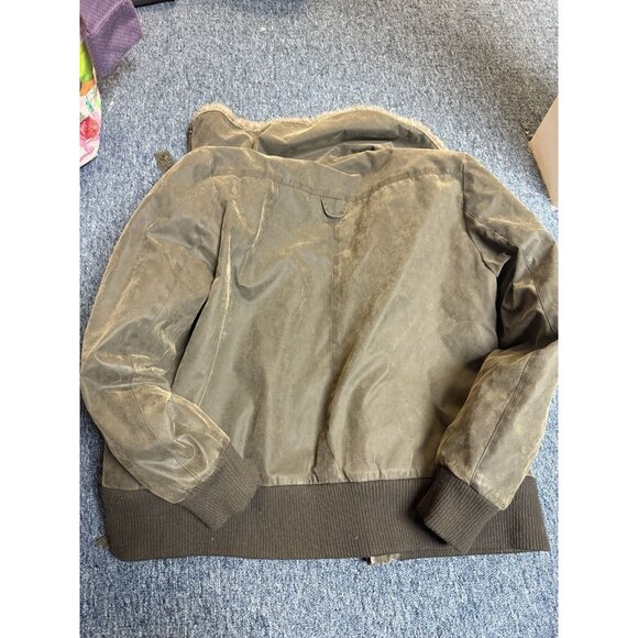 Cripple Creek Women’s Faux Leather with Fur Collar Ranch Wear Coat sz Large - Picture 5 of 5